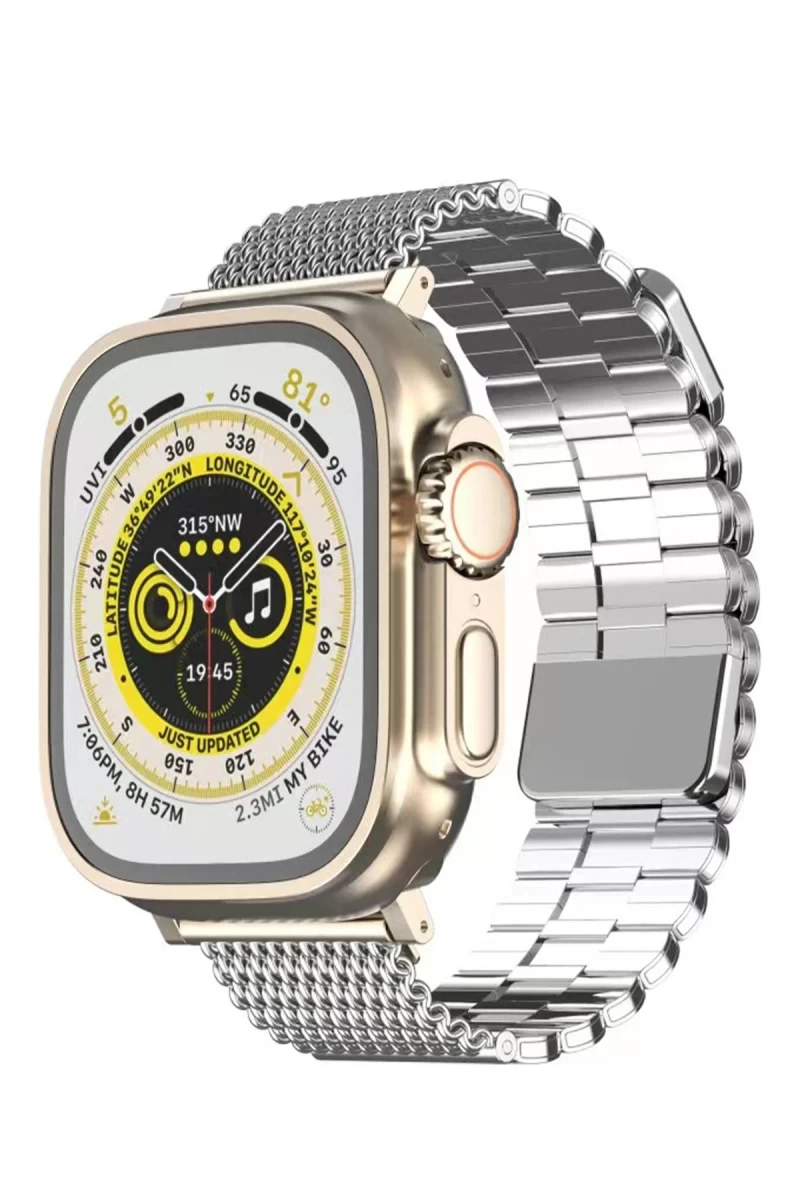 Apple Watch 38mm Uyumlu Ascend Metal Kordon - Gümüş