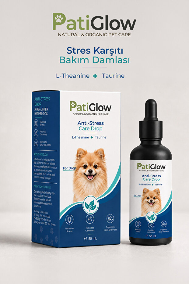 PatiGlow Köpek Anti-Stres Bakım Damlası 50 ml