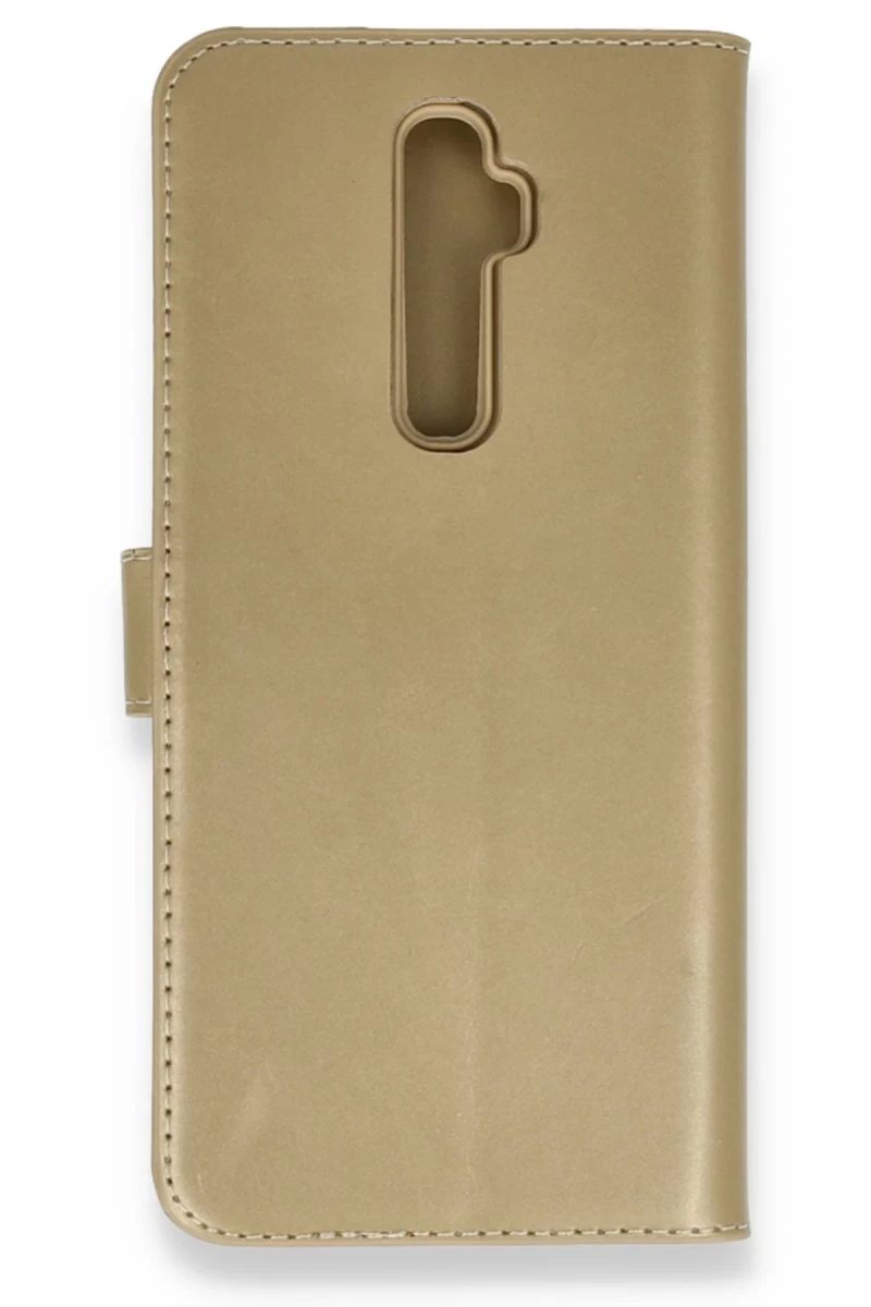 Oppo Reno 2Z Uyumlu Kılıf Trend S Plus Kapaklı Kılıf - Gold