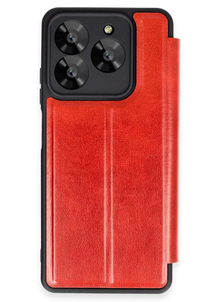 General Mobile Era 30 Kılıf Flip Cover - Kırmızı