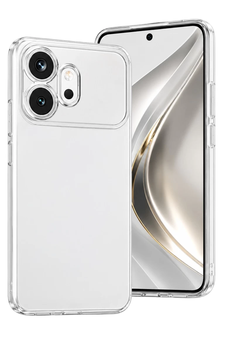 Huawei Honor 600 Uyumlu Lüx Şeffaf Silikon - Şeffaf