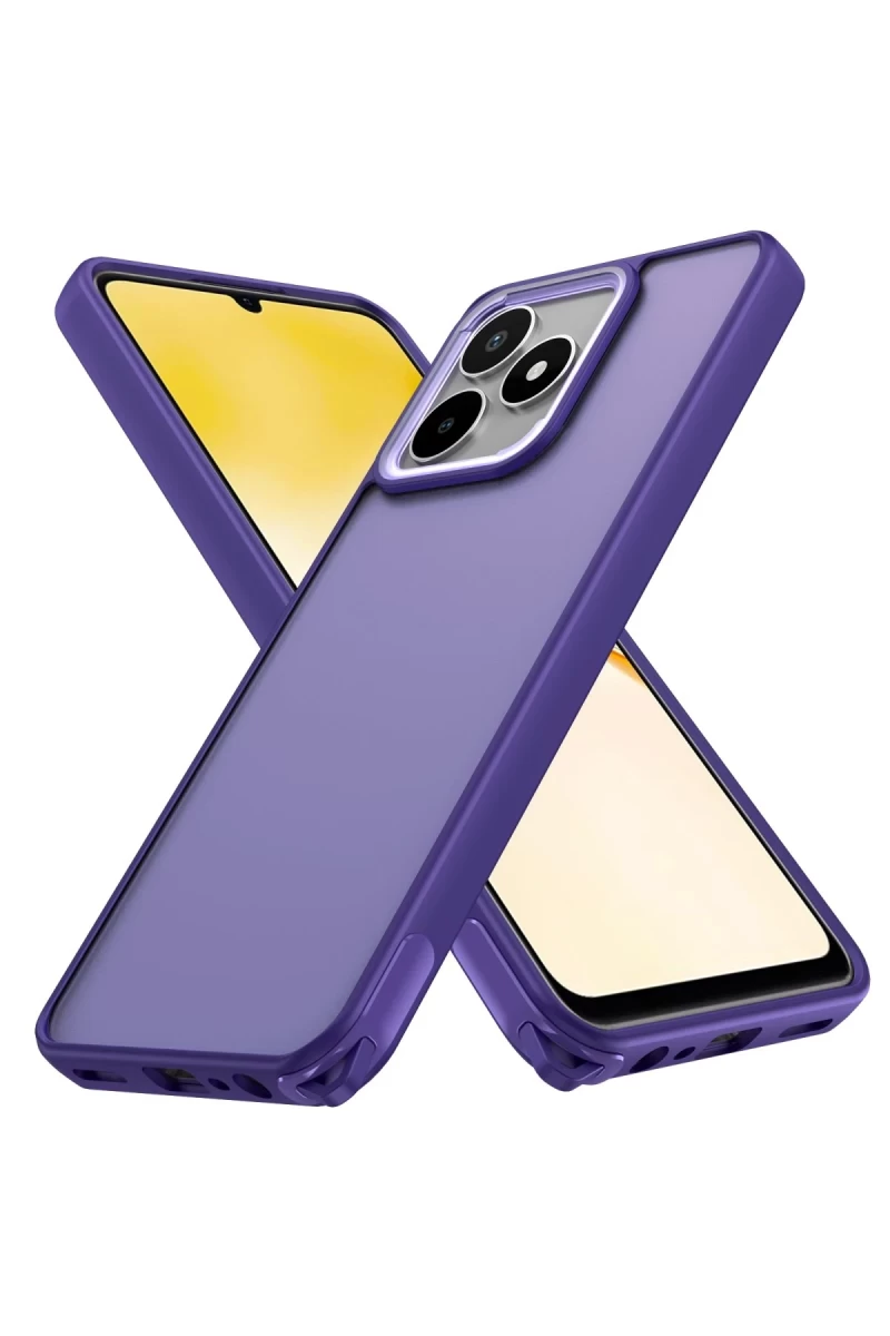 Realme C53 Uyumlu Kılıf Elegant Kapak - Derin Mor