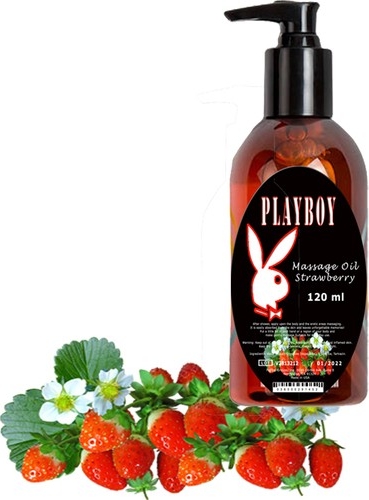 Playboy Strawberry Massage Oil 120 ml Çilek Aromalı Vücut Masaj Yağı 1ADET