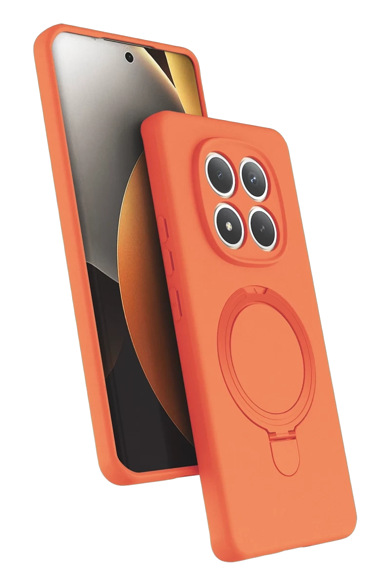 Xiaomi Redmi Note 15 Pro 4G Uyumlu Regal Magsafe Standlı Kapak - Turuncu
