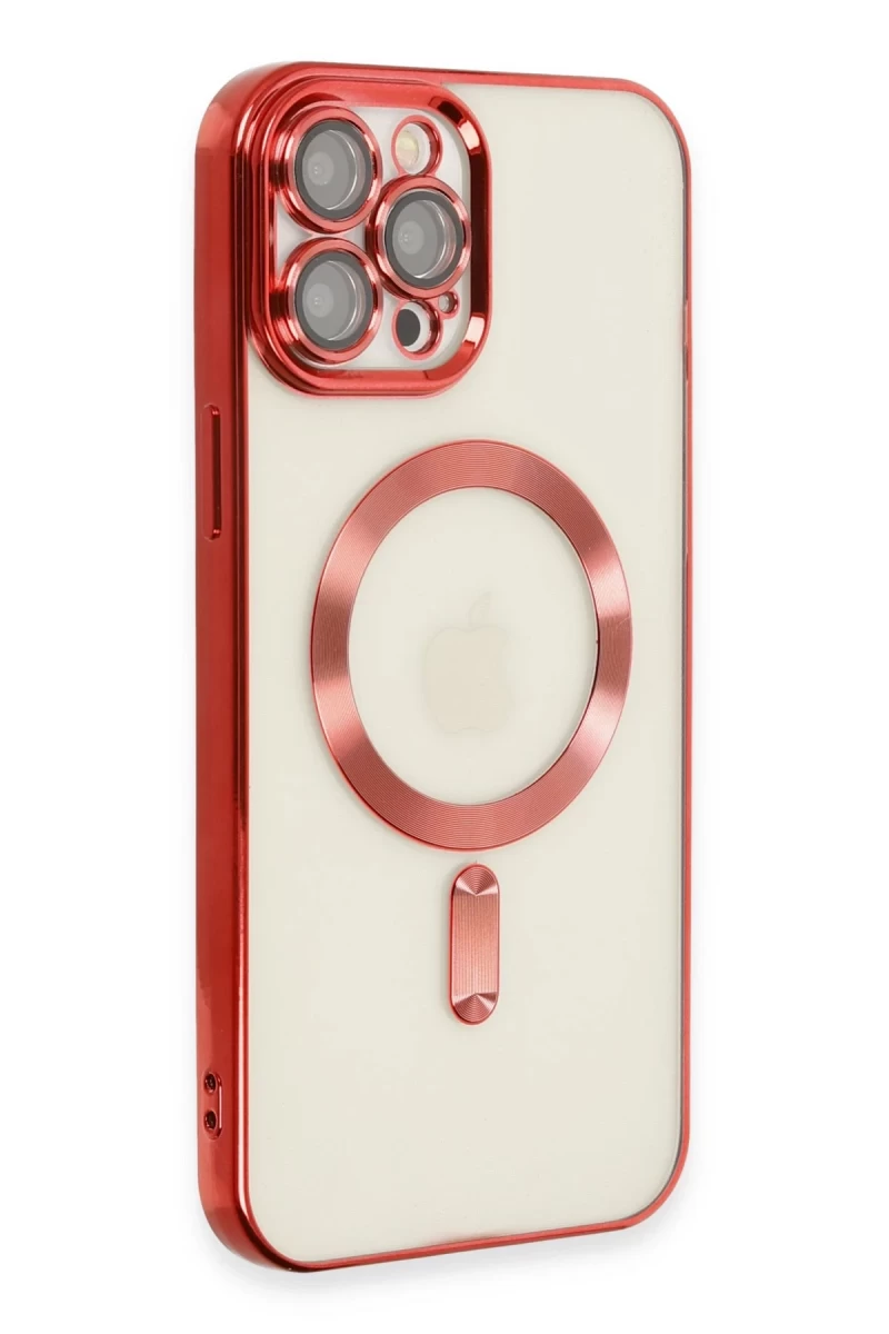 Apple iPhone 12 Pro Max Uyumlu Kılıf Kross Magneticsafe Kapak - Kırmızı