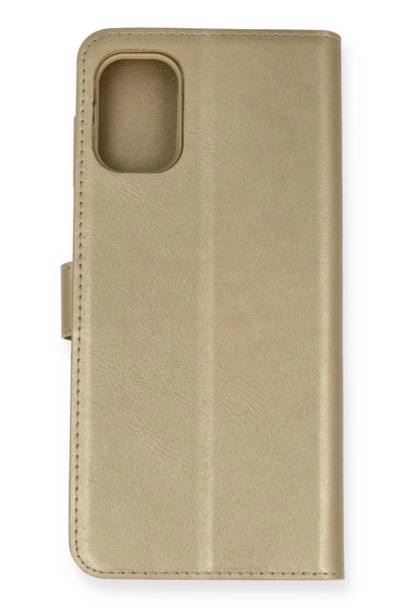 Samsung Galaxy M51 Uyumlu Trend S Plus Kapaklı Kılıf - Gold