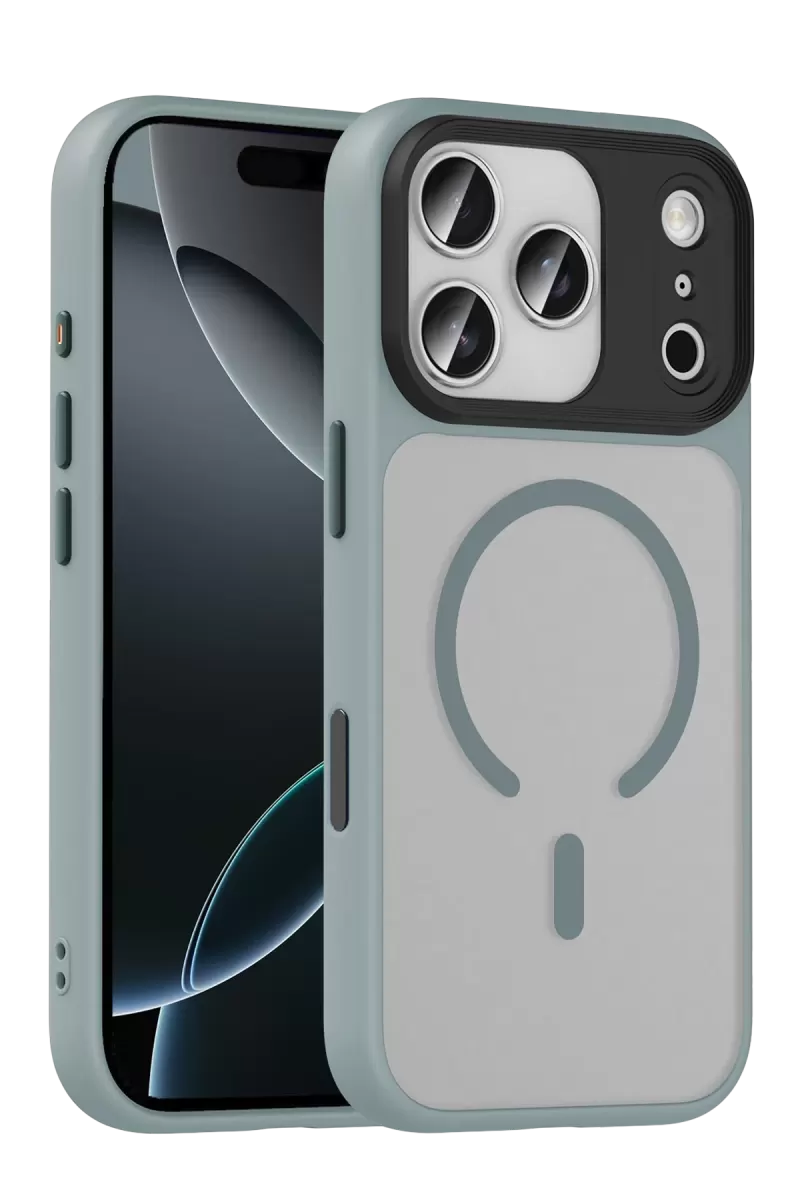 Joko Apple iPhone 17 Pro Uyumlu Megane Magsafe Kapak - Titan Gri
