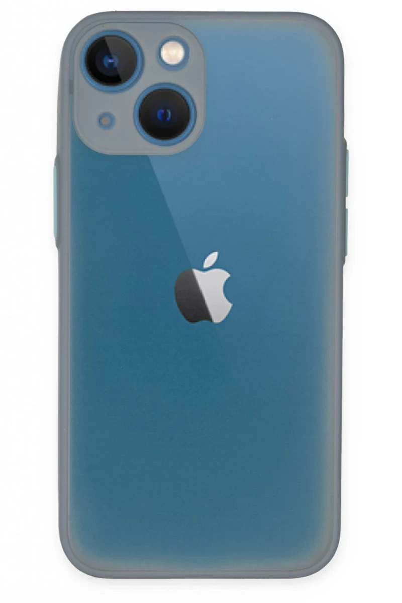 Apple iPhone 15 Plus Uyumlu Kılıf Montreal Silikon Kapak - Gri