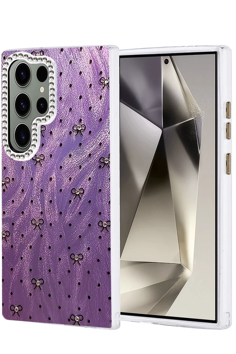 Samsung Galaxy S23 Ultra Uyumlu Kılıf Blade Aynalı Desenli Kapak - Desen 2
