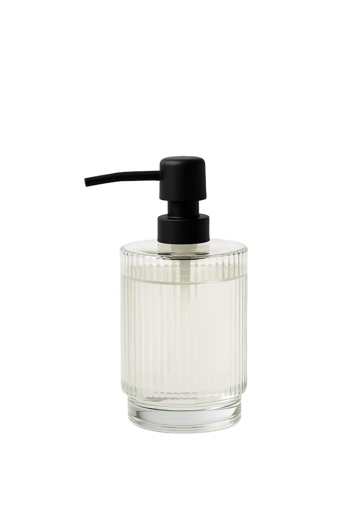 Cam Şeffaf Sıvı Sabunluk 200 ml Banyo Lavabo