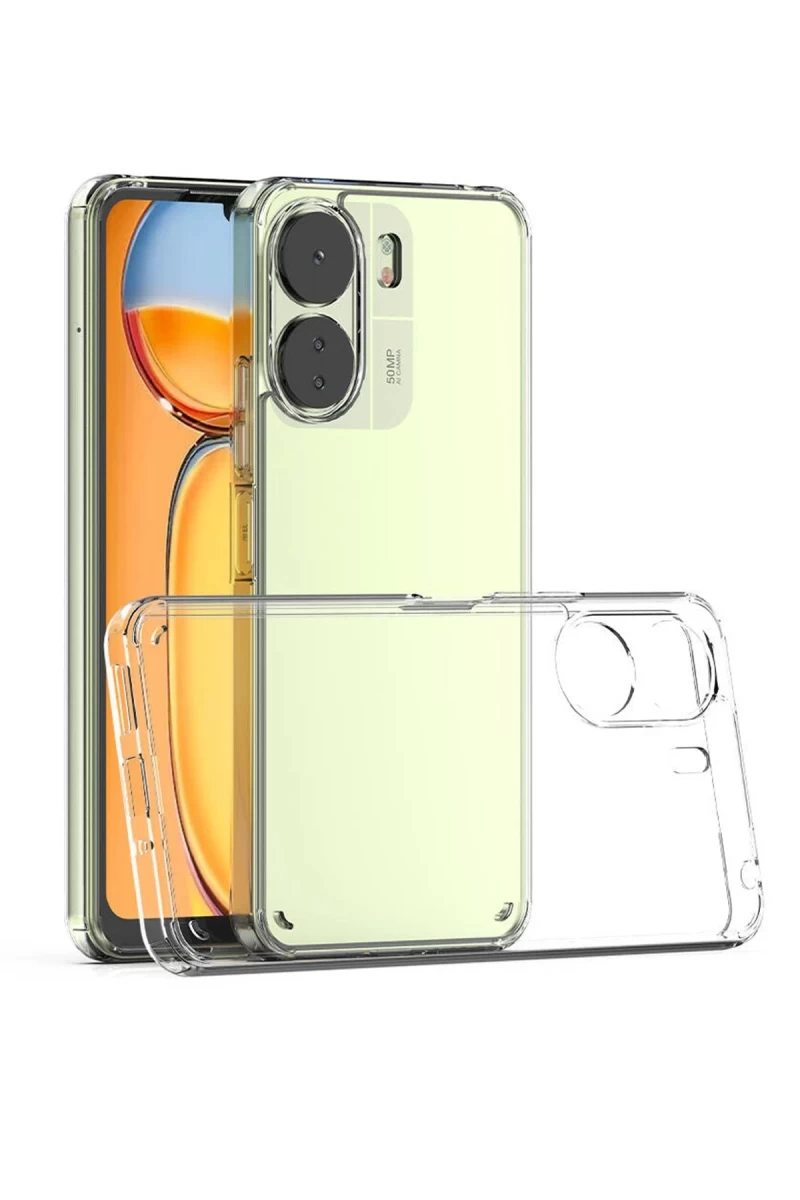 Xiaomi Redmi 13C Uyumlu Kılıf Lüx Şeffaf Silikon