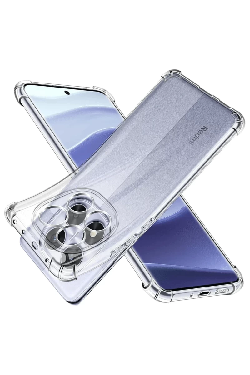 Xiaomi Redmi Note 14 Pro 5G Uyumlu Kılıf Lüx Şeffaf Silikon