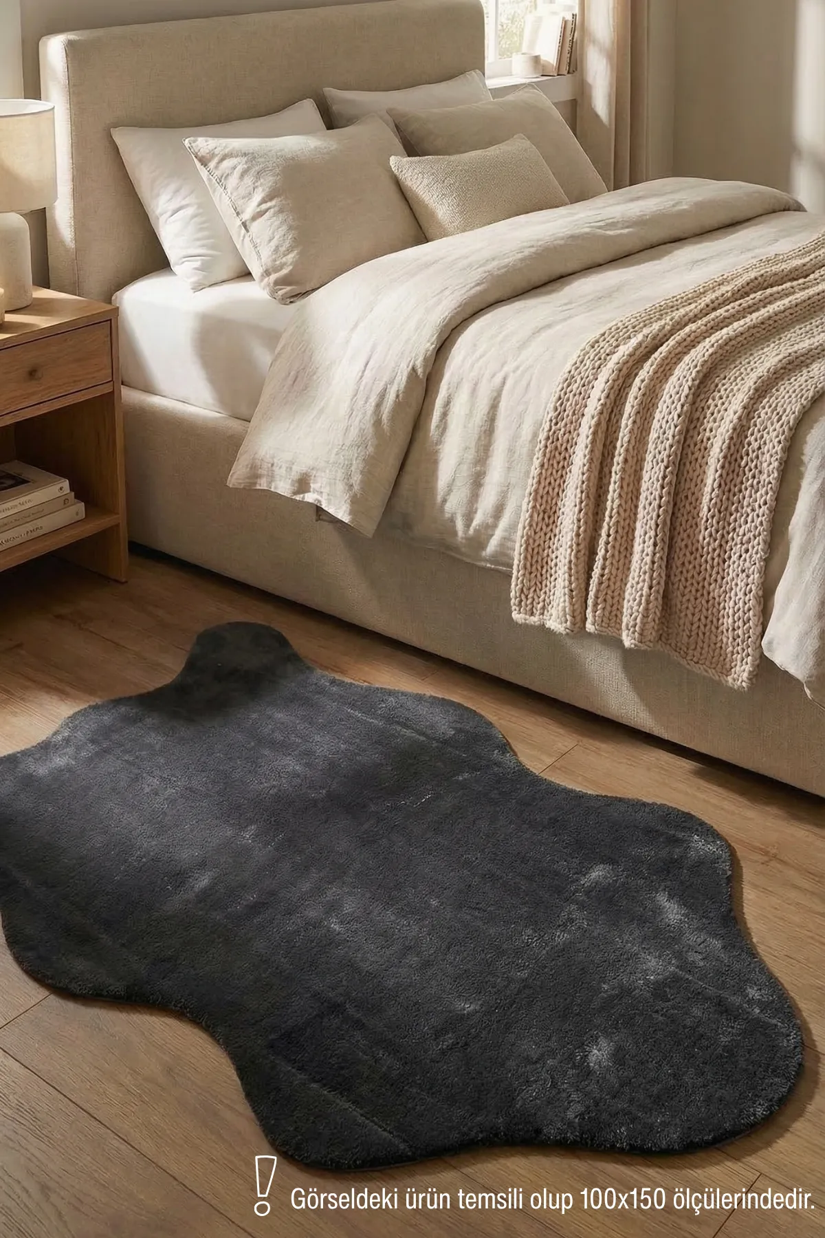 YoudayHomeCollection POLY Peluş Post Şeklinde Halı Model Oturma Odası Halısı · EBAT: 80X120