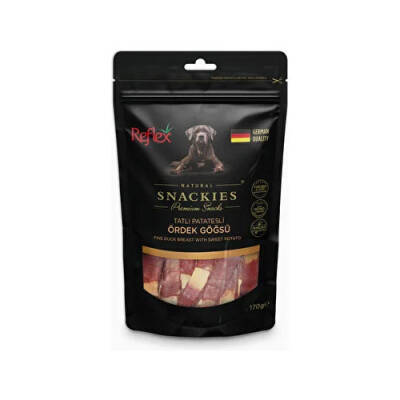 Snackies Natural Patatesli Ördek Göğsü Tahılsız Köpek Ödül Maması 170 Gr