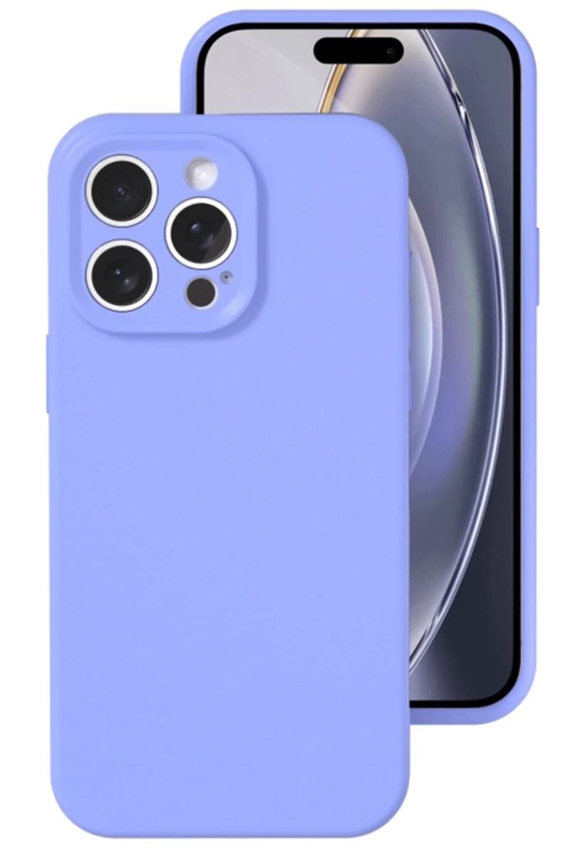 Apple iPhone 16 Pro Uyumlu Kılıf Nano içi Kadife Silikon - Lila