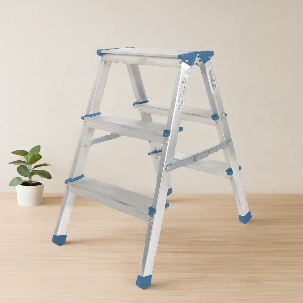 Çift Basamaklı 3+3 Alüminyum Merdiven 69 cm