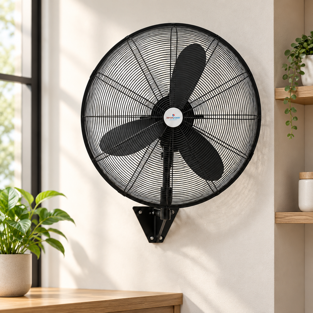 Sanayi Tipi Duvar Vantilatörü 3 Kademeli Metal Pervane 220V