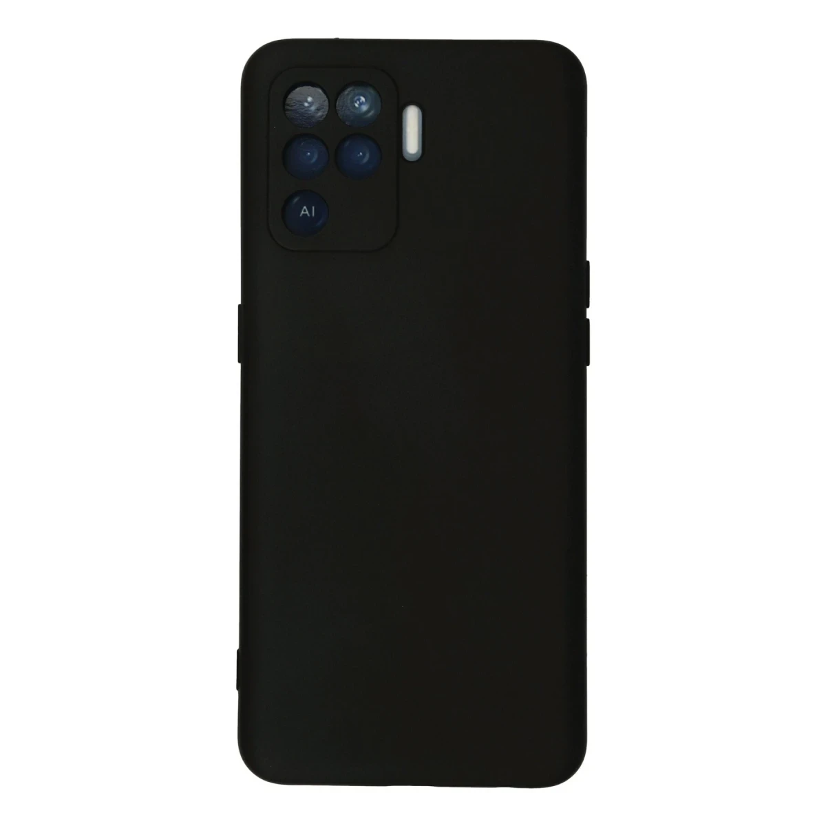 Oppo Reno 5 Lite Kılıf Nano içi Kadife Silikon - Siyah