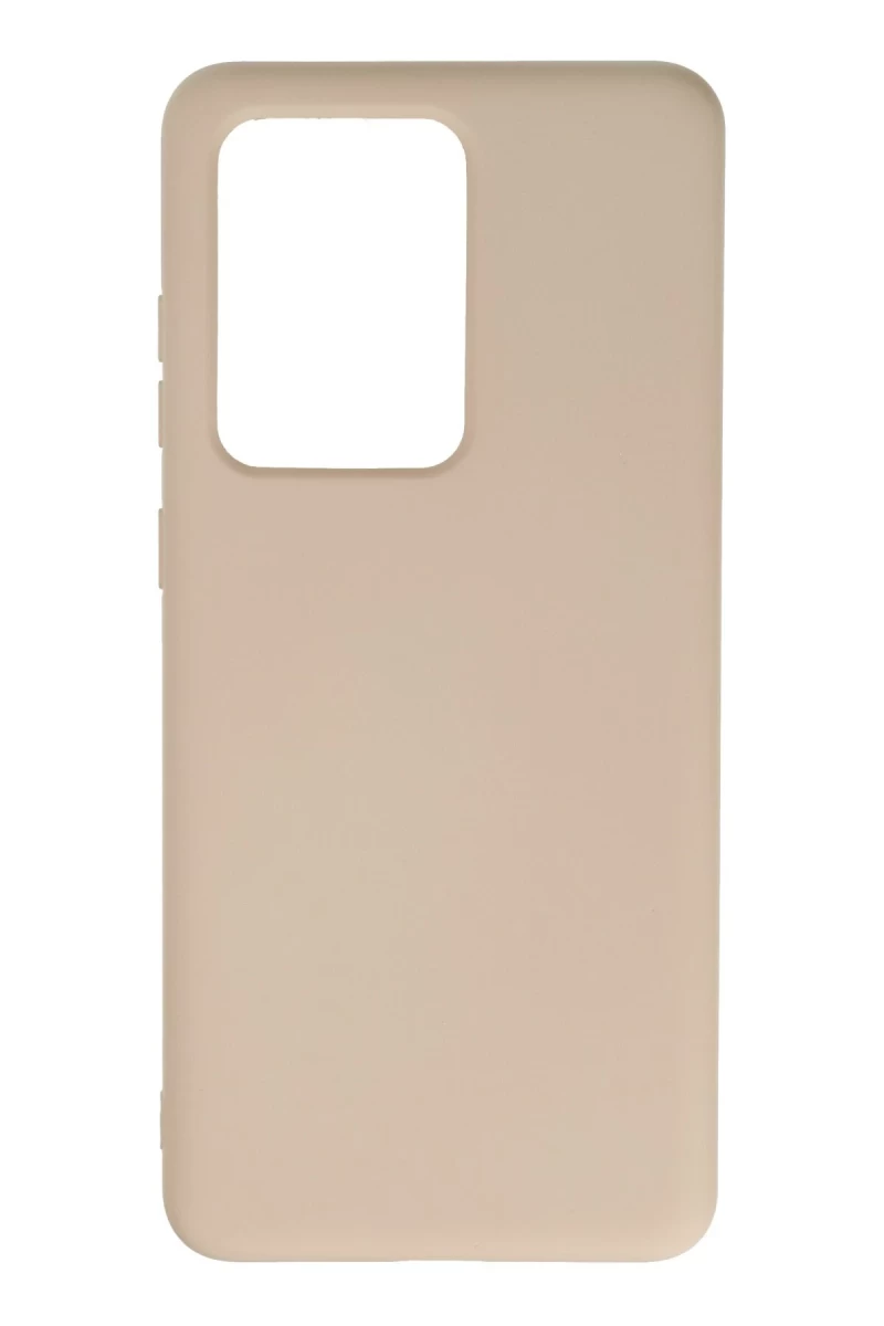 Samsung Galaxy S20 Ultra Uyumlu Kılıf Nano içi Kadife Silikon - Pudra