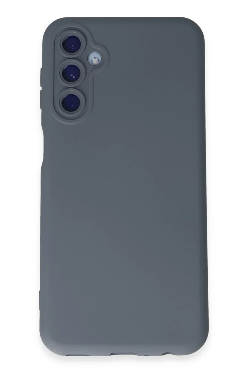 Samsung Galaxy M34 5G Uyumlu Kılıf Nano içi Kadife Silikon - Gri