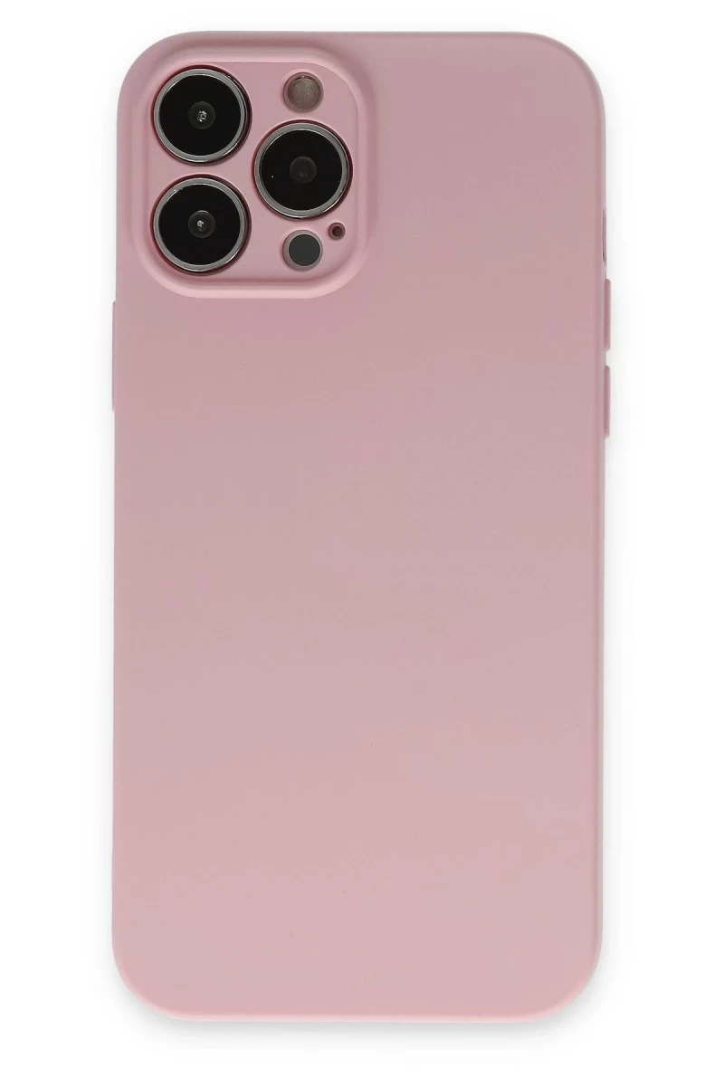 Apple iPhone 13 Pro Uyumlu Kılıf Nano içi Kadife Silikon - Pembe