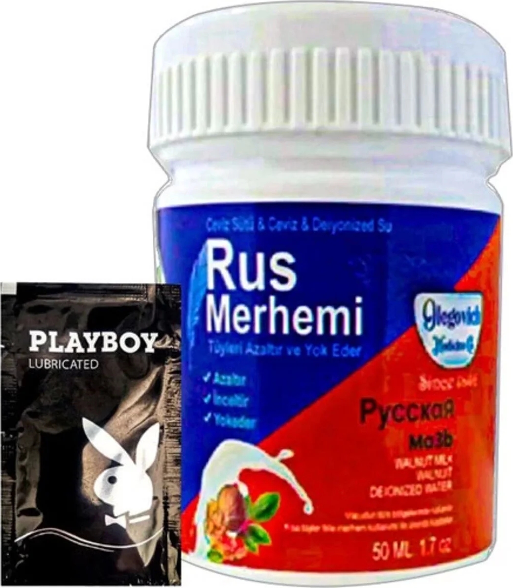 Rus Merhemi Blue 22-2:0024 Glegnid Rus Merhemi 50 ml Tüy Kremi+ Yanında Jel -