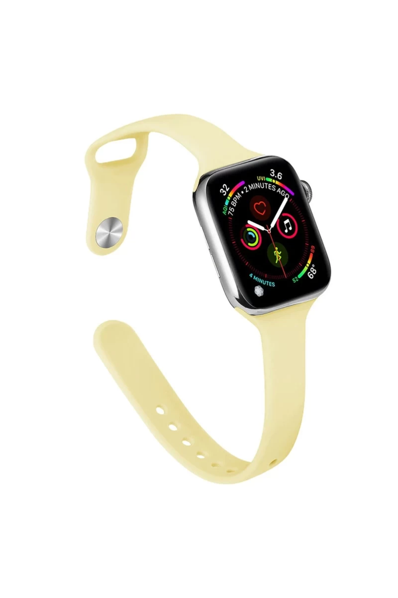 Apple Watch 42mm Uyumlu Klasik Kordon - Sarı