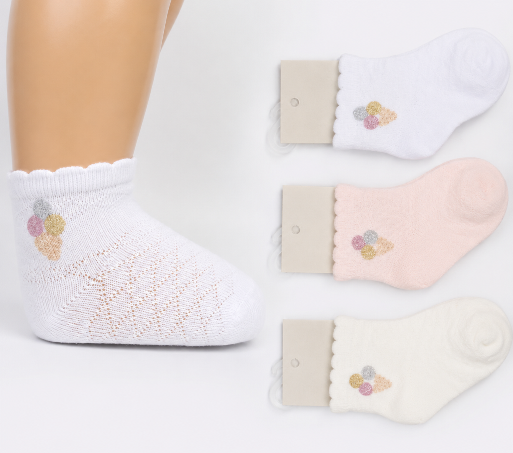 Togo Aks Kız Bebek Soket K43018 adet fiyatıdır
