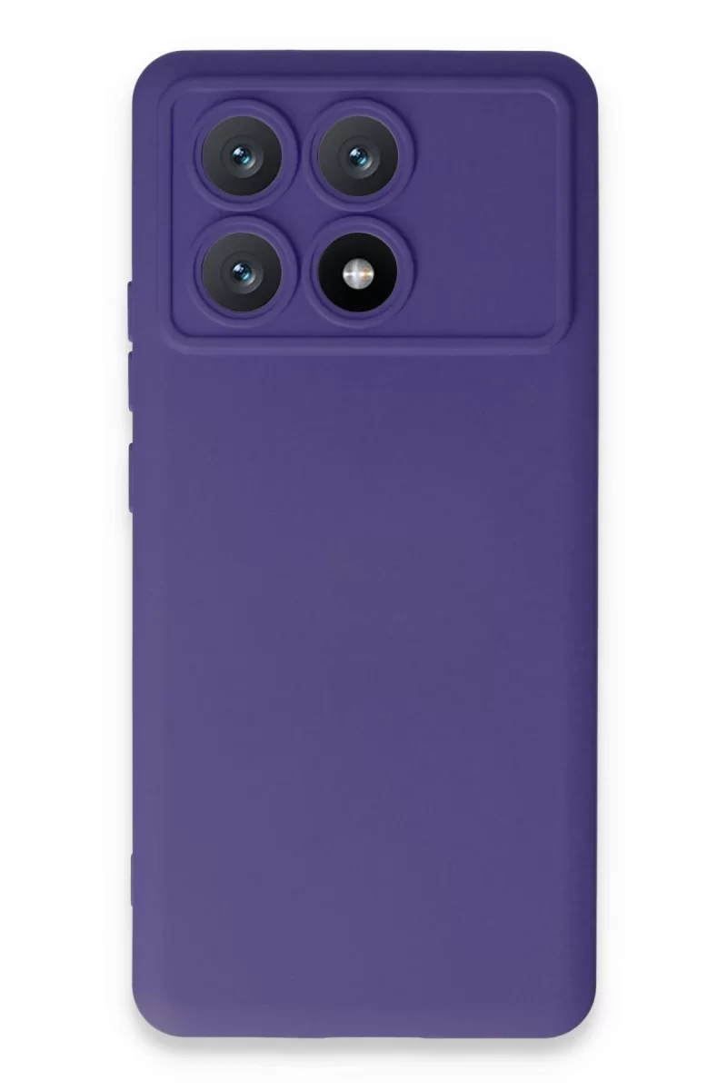 Xiaomi Poco X6 Pro Uyumlu Kılıf Nano içi Kadife Silikon - Mor
