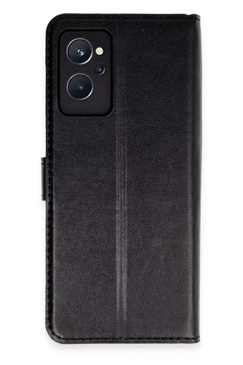Realme 9i 4G Uyumlu Trend S Plus Kapaklı Kılıf - Siyah