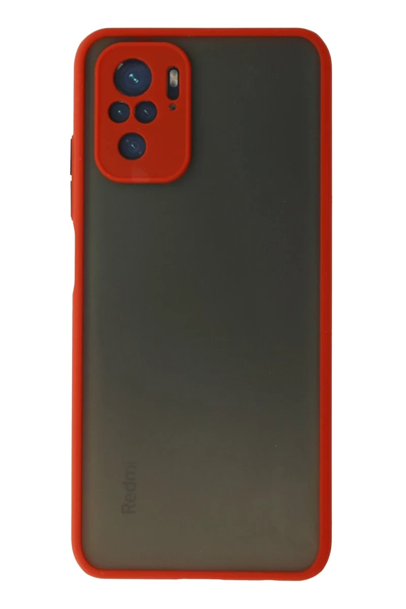 Xiaomi Redmi Note 10 Uyumlu Kılıf Montreal Silikon Kapak - Kırmızı