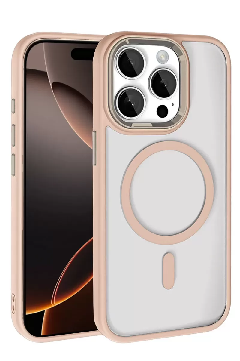 Joko Apple iPhone 15 Pro Max Uyumlu Terea Magsafe Kapak - Gold
