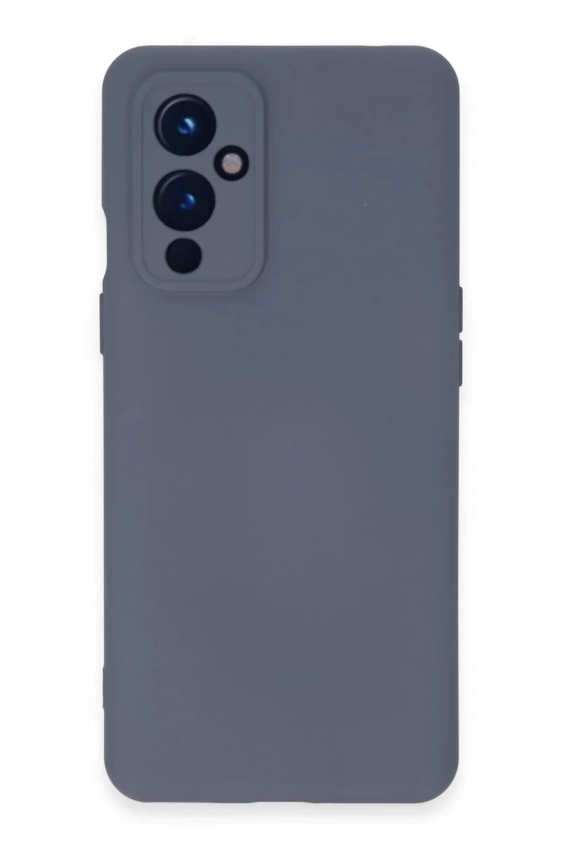 One Plus 9 Kılıf Nano içi Kadife Silikon - Gri