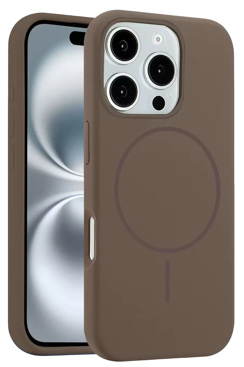 Joko Apple iPhone 16 Pro Max Uyumlu Kılıf Jully Magsafe Kapak - Kahverengi