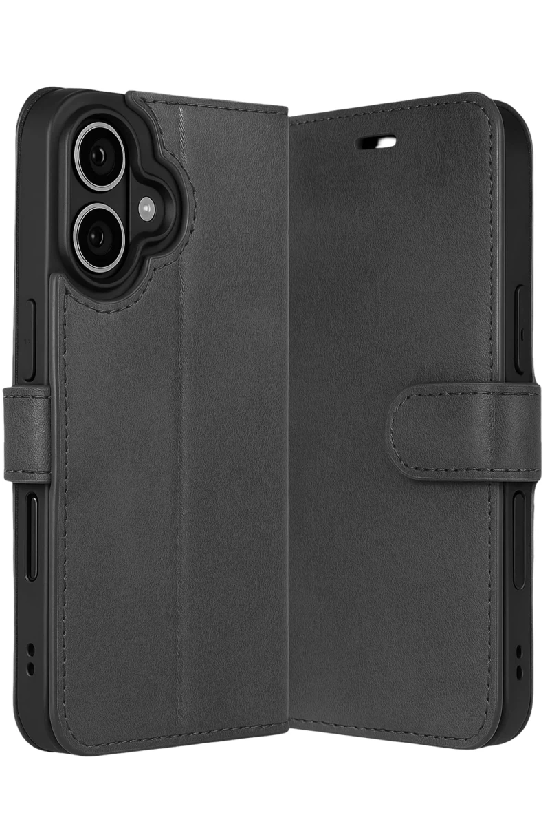 Apple iPhone 17 Uyumlu Trend S Plus Kapaklı Kılıf - Siyah