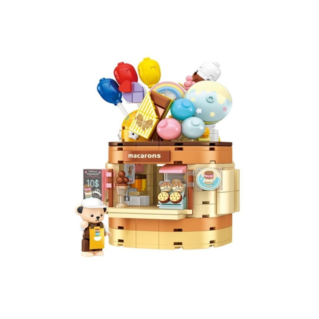 P881201 TEDDY BEAR KOLEKSİYONU DONDURMA DÜNYASI 354 PARÇA BLOCK OYUNCAK