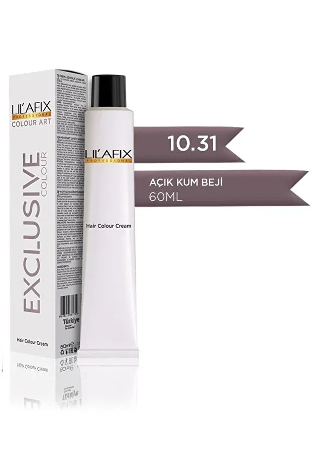 Lilafix Krem Profesyonel Tüp Saç Boyası 60ml - 10.31 Exclusive Açık Kum Beji