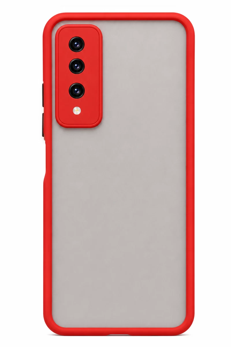 Huawei Y9 Prime 2019 Uyumlu Kılıf Montreal Silikon Kapak - Kırmızı