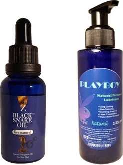 Playboy Hintohu Black Snake Erkekler İçin For Men - Playboy Natural Personal Lubricant 125 ml