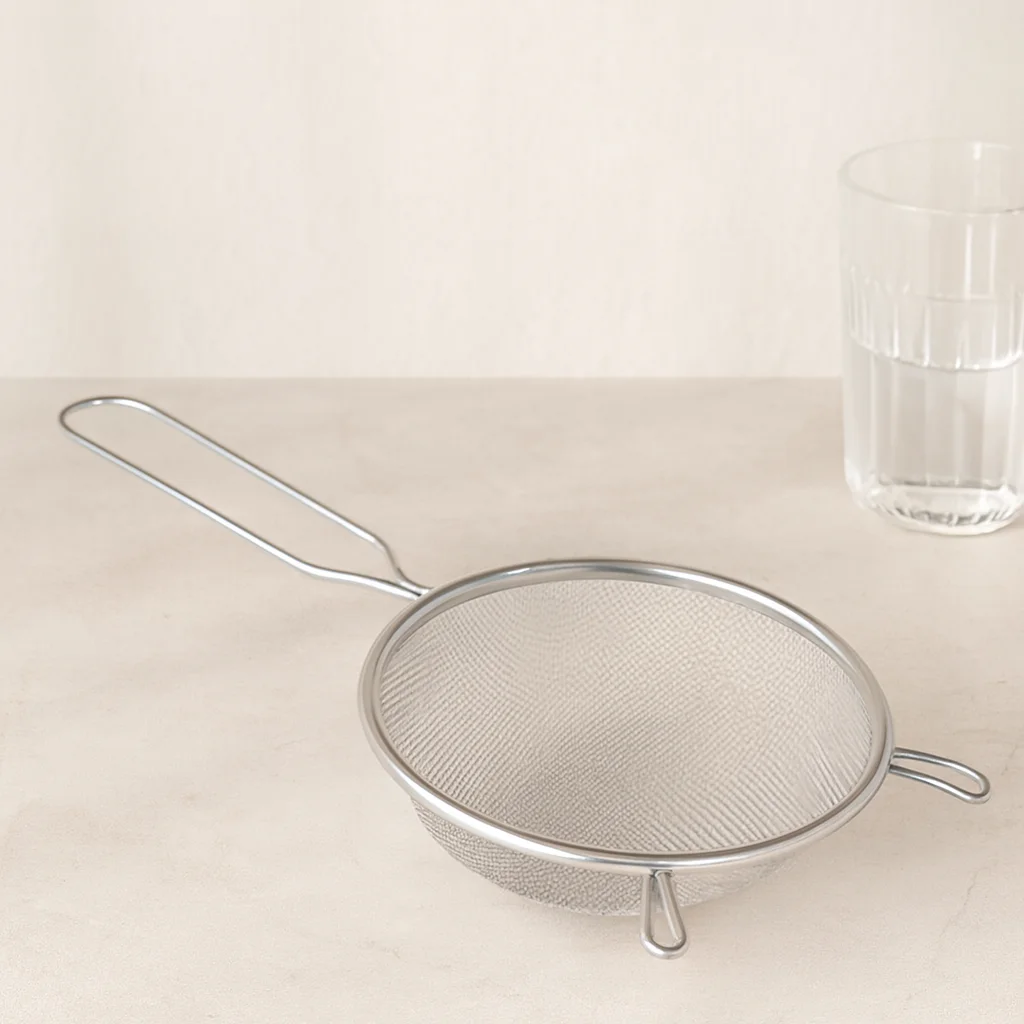 Tel Süzgeç 18 cm Metal Saplı Kulaklı