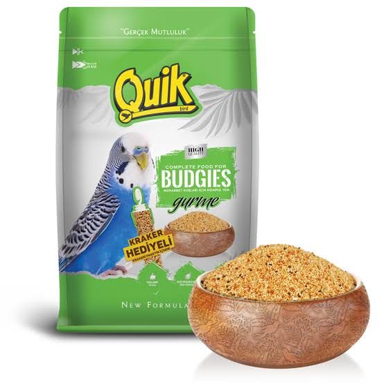 Quik 500 Gr Muhabbet Kuşu Yemi Ballı Karaker Hediyeli (Koli İçi 12’li)