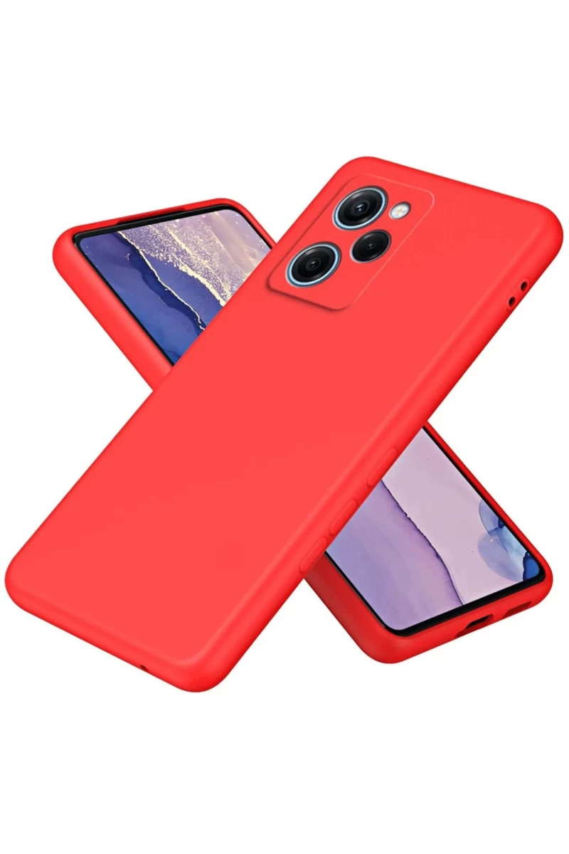 Xiaomi Poco X5 Pro 5G Uyumlu Nano içi Kadife Silikon - Kırmızı