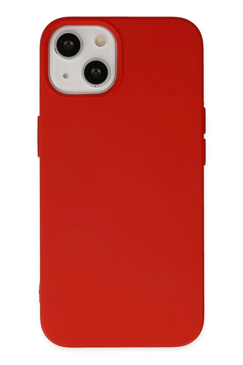 Apple iPhone 15 Pro Uyumlu Kılıf Nano içi Kadife Silikon - Kırmızı