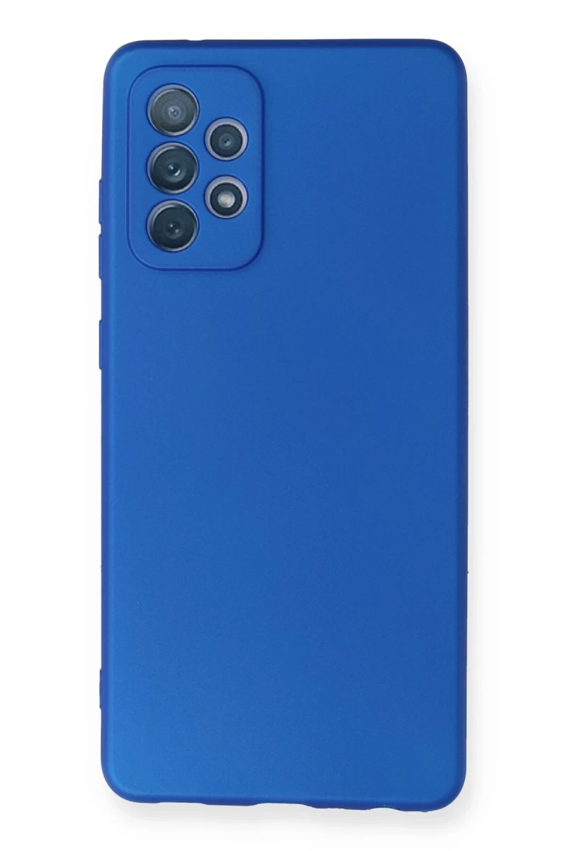 Samsung Galaxy A72 Uyumlu Kılıf First Silikon - Mavi