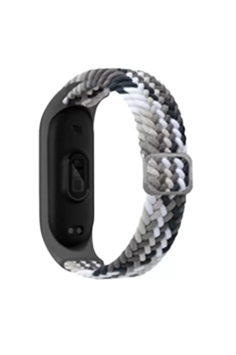 Xiaomi Mi Band 7 Uyumlu Star Kordon - Gri-Siyah