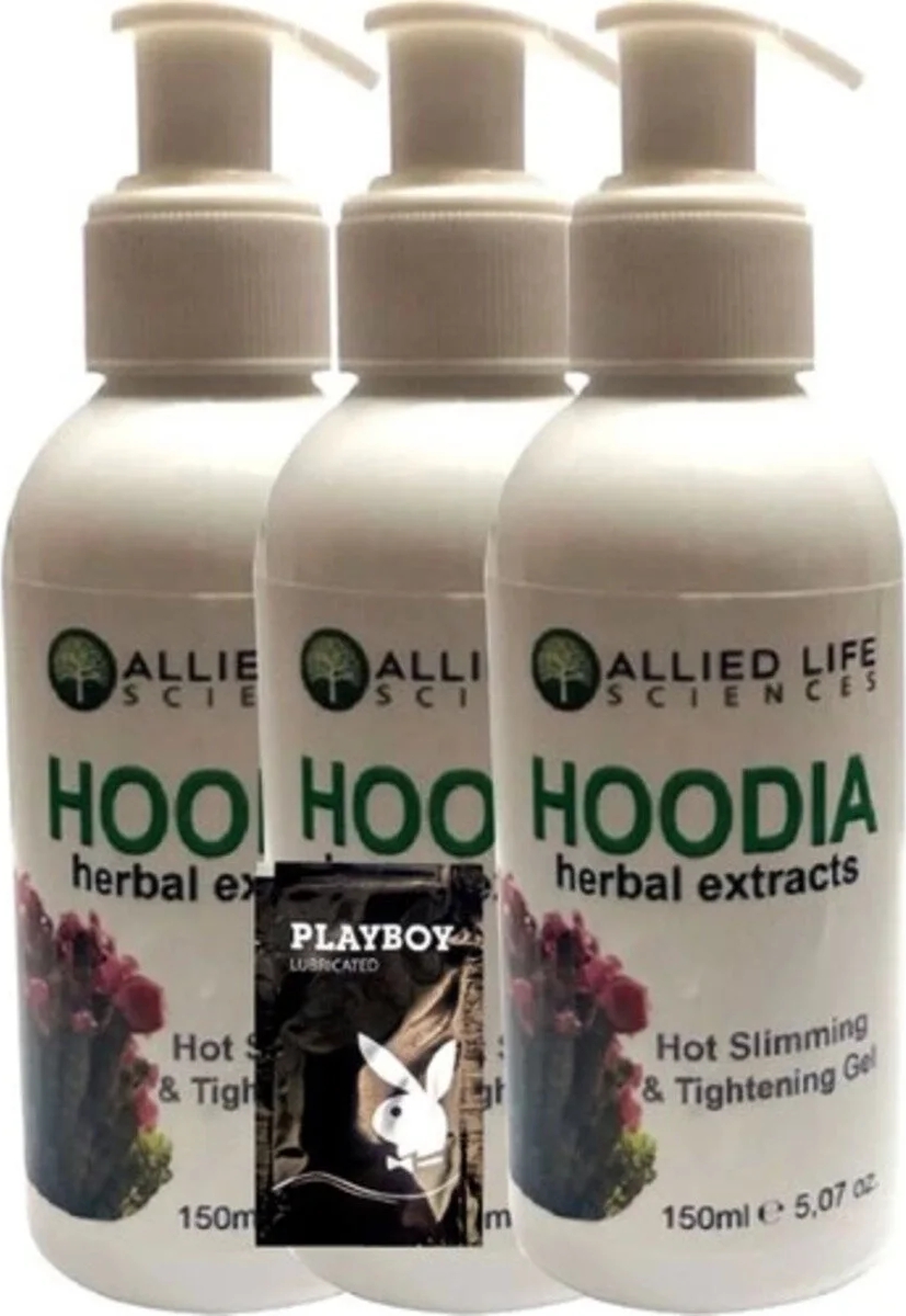 Süper Allied Life Sciences Hoodia Herbal Extracts Hot Slmmng & Tightnng 150 ml x 3 Adet + Jel