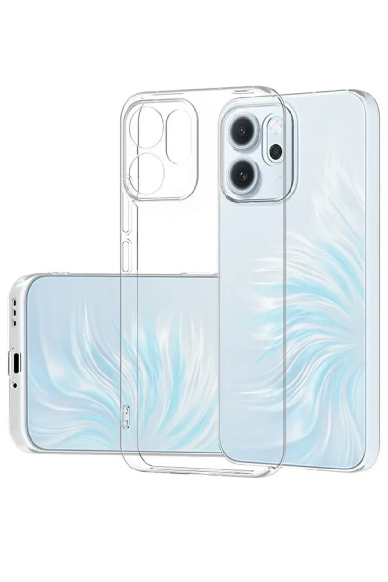 Oppo Reno 14F Uyumlu Kılıf Lüx Şeffaf Silikon