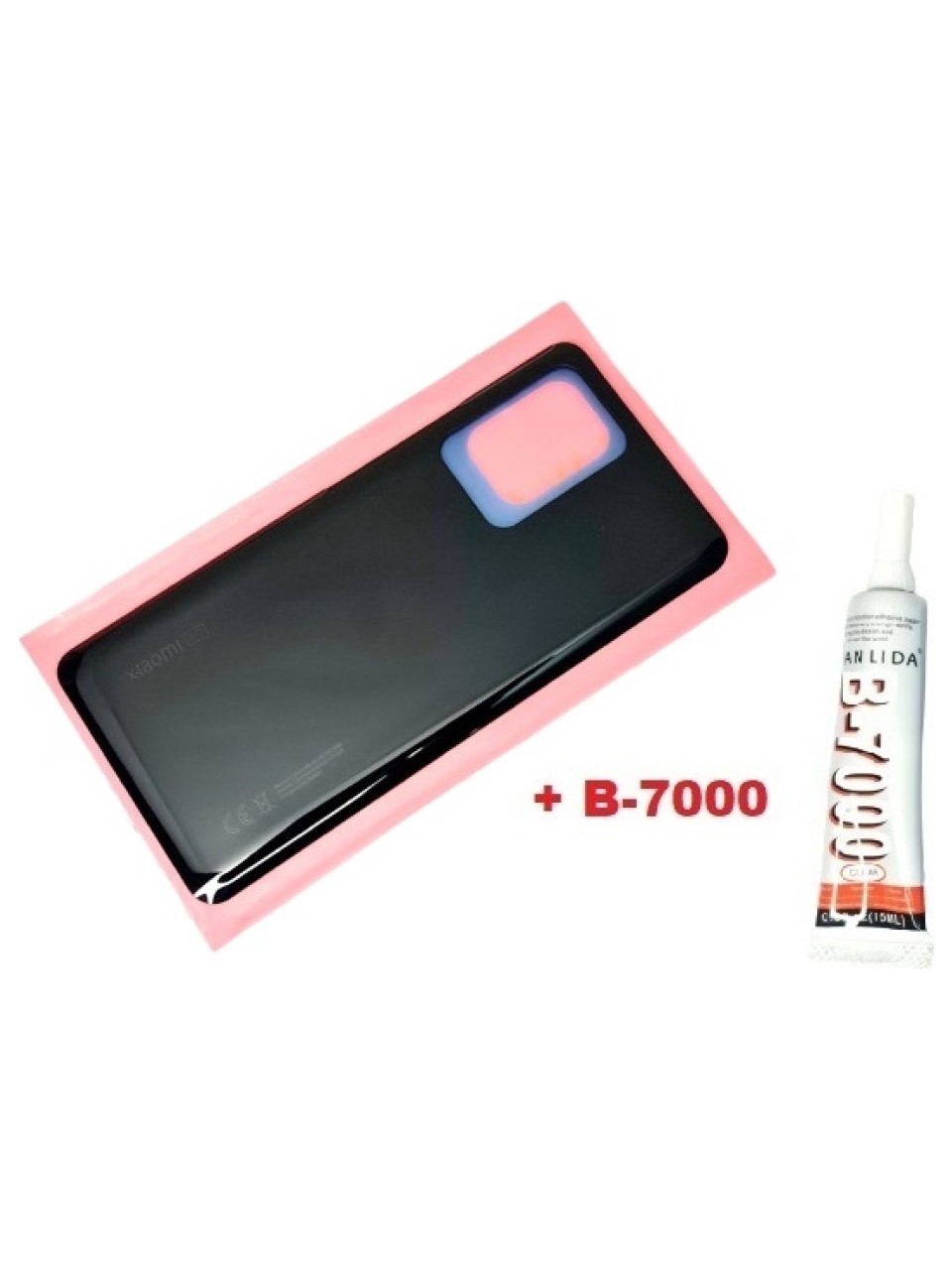 Mi 11T Uyumlu - Mi 11T Pro Arka Pil Kapağı Siyah (B7000 1