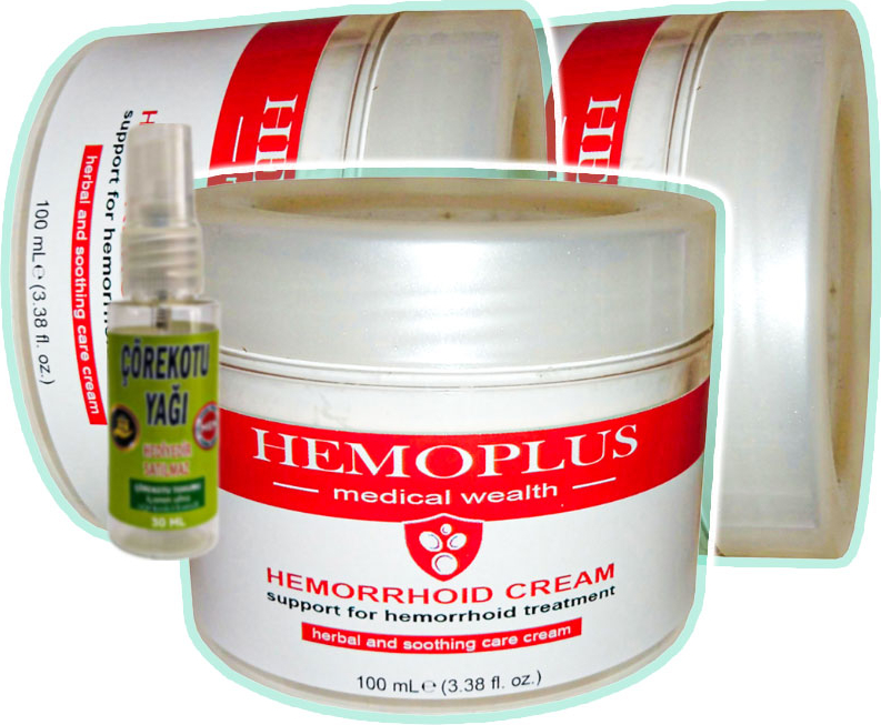 Hemoplus 3 Adet 100 ml Analbakım Kremi + Çörek Otu Yağı Yağı 30 ml