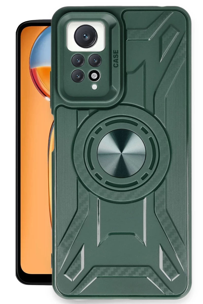 Xiaomi Redmi Note 12 Pro 4G Uyumlu Kılıf Lincoln Silikon - Koyu Yeşil